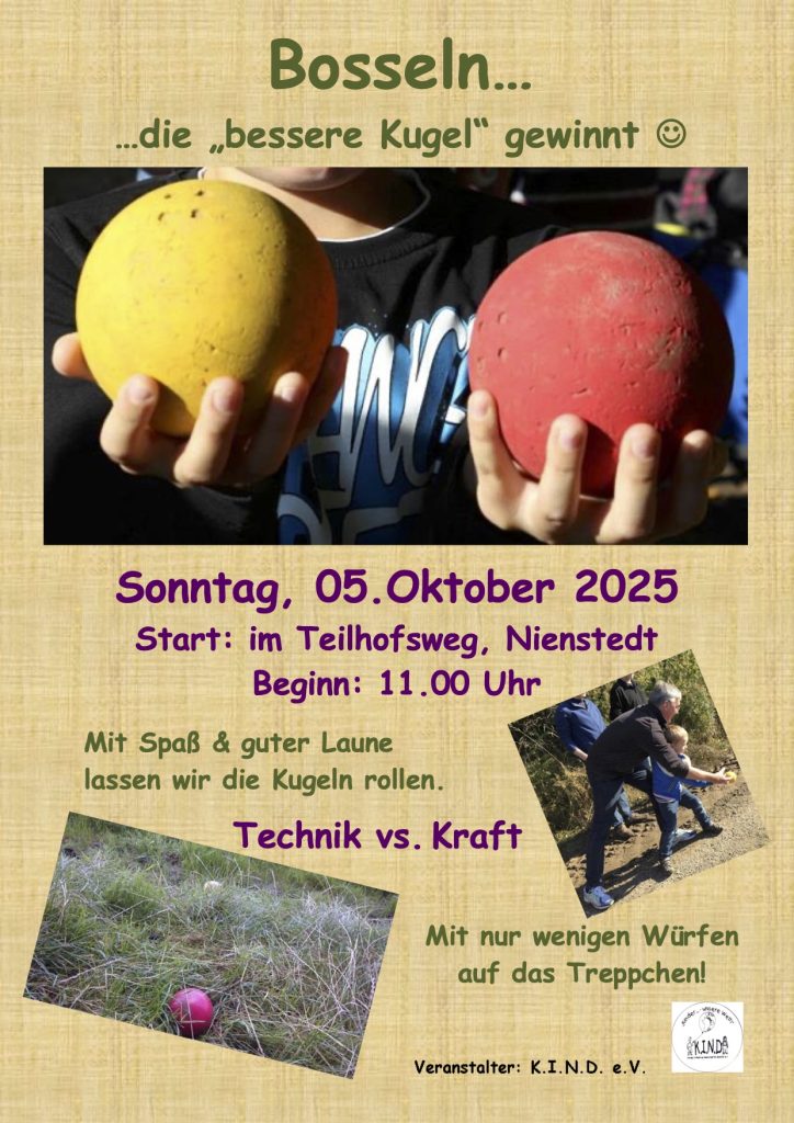 Einladung Bosseln 2025